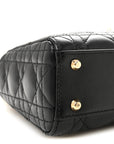Lambskin Cannage Mini Lady D1OR Black