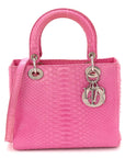 Snakeskin Medium Lady D1OR Pink