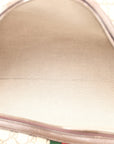 GG Supreme Monogram Textured Dollar Calfskin Web Medium Ophidia Carry-On Duffle Bag Beige Ebony New Acero