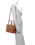 Grained Calfskin Small The Tote Bag Argan Oil