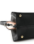 Vitello Seta Shiny Nappa Medium Peekaboo I SEE U Satchel Black Light Rose