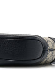 GG Supreme Monogram Textured Dollar Calfskin Web Small Jackie 1961 Hobo Beige Blue
