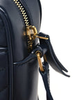 Calfskin Matelasse Monogram Lou Camera Bag Deep Marine