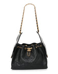 Caviar Quilted Small CHNL 25 Handbag Black