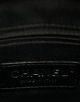Canvas Deauville Drawstring Bucket Bag Black