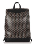 Black Goyardine Canvas & Chevroches Calfskin Cisalpin Backpack Palladium Hardware
