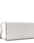 Caviar Quilted Medium CHNL 25 Handbag Light Gray