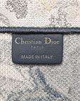 Gradient Canvas Embroidered Large D1ORiviera Toile De Jouy Book Tote Blue