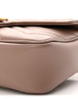 Calfskin Matelasse Super Mini GG Marmont Shoulder Bag Porcelain Rose