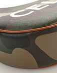 Canvas Calfskin Camouflage Ava Logo Triomphe Shoulder Bag Khaki