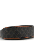 Triomphe Canvas Calfskin Ava Shoulder Bag Tan