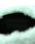 Shearling Quilted Monogram Loulou Puffer Pouch Clutch Iced Mint