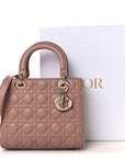 Lambskin Cannage Medium Lady D1OR Fard