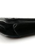 Lambskin Quilted Small Single Flap Bag Black