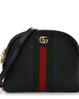 Calfskin GG Web Small Ophidia Dome Shoulder Bag Black