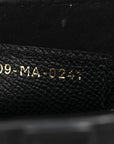Grained Calfskin Saddle Bag Black