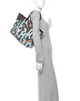 Goyardine Saint Louis Lettres Camouflage PM Black Blue