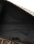 Fabric Jacquard FF 1974 Maxi Baguette Tobacco Moro Black