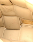 Lambskin Maxi Intreccio Padded Chain Cassette Crossbody Bag Porridge