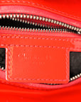 Patent Cannage Whipstitch Medium Lady D1OR Red
