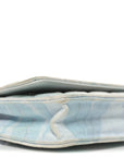 Canvas Quilted Jungle Jeans Wallet on Chain WOC Multicolor