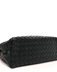 Nappa Intrecciato Medium Andiamo Shoulder Bag Black