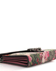 GG Supreme Monogram Blooms Mini Dionysus Chain Wallet Beige Multicolor Dry Rose