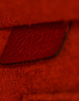 Drummed Calfskin Nano Luggage Merlot