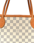 Damier Azur Neo Neverfull MM Rose Ballerine
