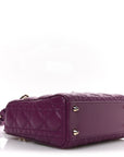 Lambskin Cannage Small My ABCD1OR Lady D1OR Purple