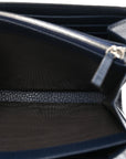 Dollar Calfskin Crystal Mini Dionysus Chain Wallet Blue Agata Black Diamond