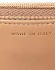 Caviar Quilted Wallet on Chain WOC Beige