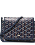 Goyardine Plumet Wallet Clutch Navy