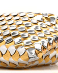 Metallic Lambskin Intrecciato Mini Hop Silver Gold
