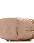 Lambskin Cannage Micro Lady D1OR Vanity Case Rose Des Vents
