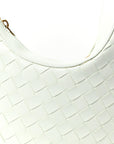 Nappa Intrecciato Small Drop Shoulder Bag Glacier