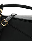 Nappa Lambskin Featherlight Mini Puzzle Bag Black