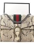 Snakeskin Web Medium Dionysus Shoulder Bag Natural