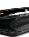 Lambskin Quilted Wallet On Chain WOC Black