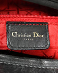 Lambskin Cannage Large Lady D1OR Black