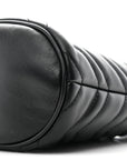 Calfskin Matelasse Mini GG Marmont 2.0 Bucket Bag Black
