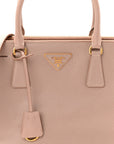 Saffiano Small Galleria Double Zip Tote Cammeo