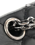 Aged Calfskin Quilted 2.55 Reissue 227 Flap Black