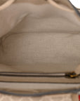 GG Supreme Monogram Azalea Calfskin Retro Interlocking G Buckle Backpack Beige Mystic White