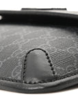 GG Supreme Monogram Web Slim Belt Bag Black Grey