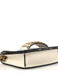 Grained Calfskin Mini J'AD1OR Chain Flap Bag Latte