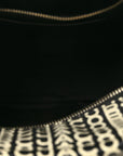 Calfskin Small The Monogram Tote Black White