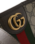 GG Supreme Monogram Medium Ophidia Tote Bag Brown