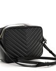 Calfskin Matelasse Monogram Lou Camera Bag Black