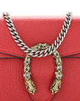 Calfskin Super Mini Dionysus Shoulder Bag Hibiscus Red